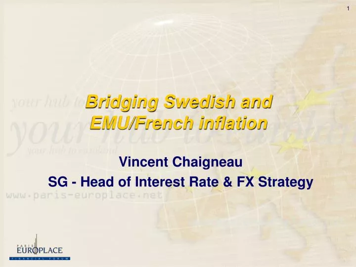 bridging swedish and emu french inflation
