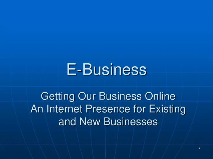 e business