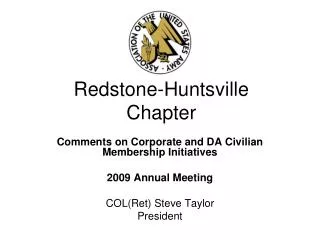 Redstone-Huntsville Chapter