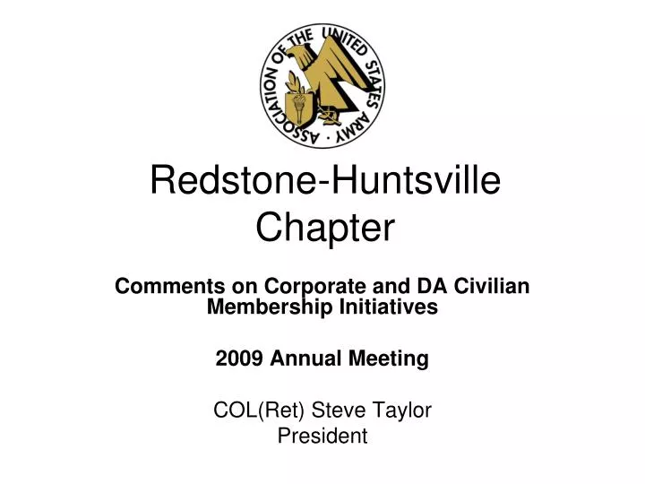 redstone huntsville chapter