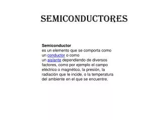 semiconductores