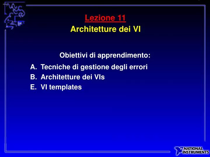 lezione 11 architetture dei vi