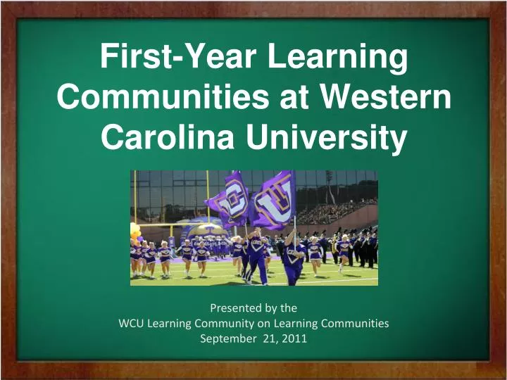 first year learning communities at western carolina university
