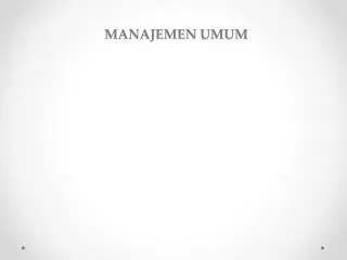 manajemen umum