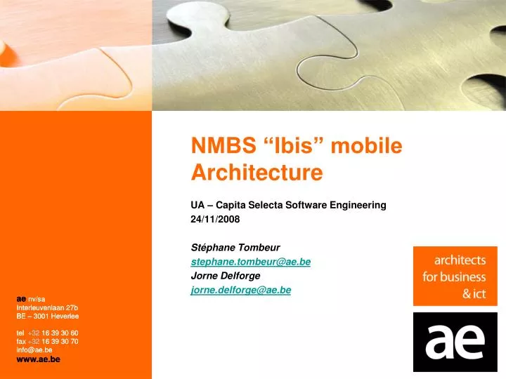 nmbs ibis mobile architecture