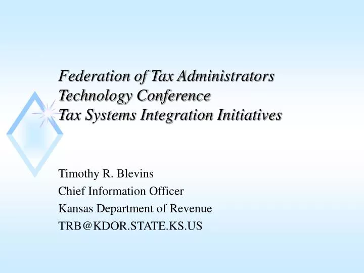 federation of tax administrators technology conference tax systems integration initiatives