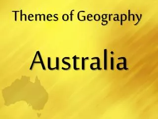 Themes of Geography