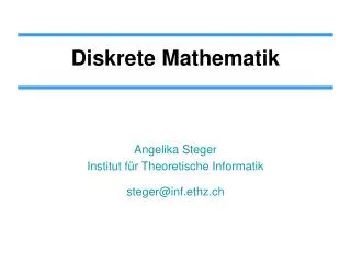 diskrete mathematik