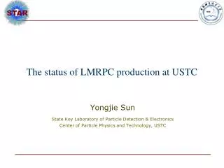 The status of LMRPC production at USTC