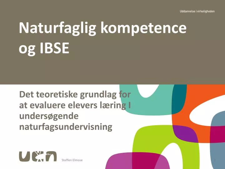 naturfaglig kompetence og ibse