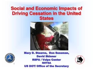 Social and Economic Impacts of Driving Cessation in the United States