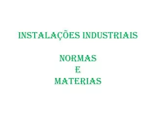 instala es industriais normas e materias
