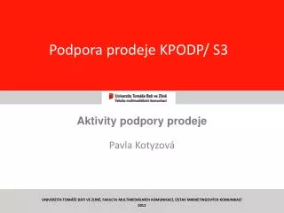 podpora prodeje kpodp s3
