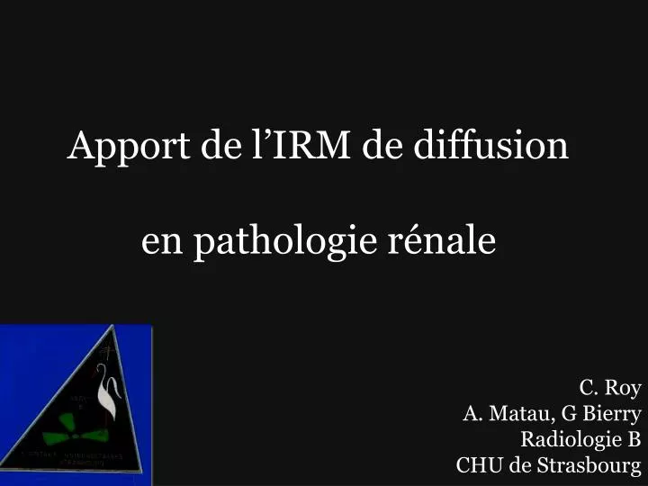 apport de l irm de diffusion en pathologie r nale