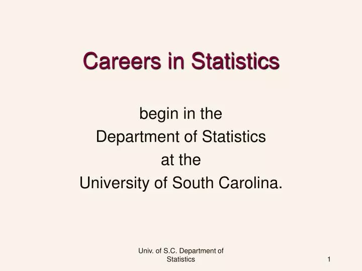 careers in statistics