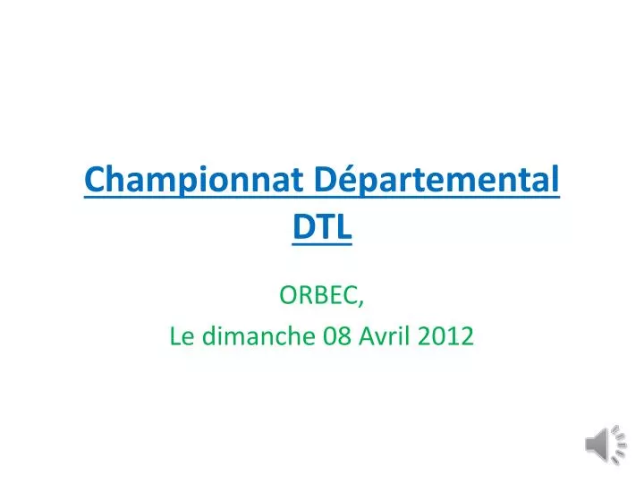 championnat d partemental dtl