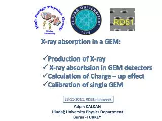 X-ray absorption in a GEM: Production of X-ray X-ray absorbsion in GEM detectors