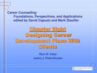 Chapter Eight Designing Career Development Plans With Clients