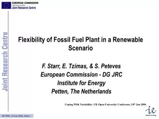 Flexibility of Fossil Fuel Plant in a Renewable Scenario