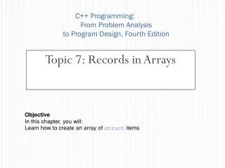 C++ Programming: 	From Problem Analysis 	to Program Design, Fourth Edition