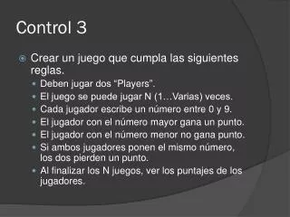 control 3