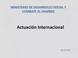 actuaci n internacional