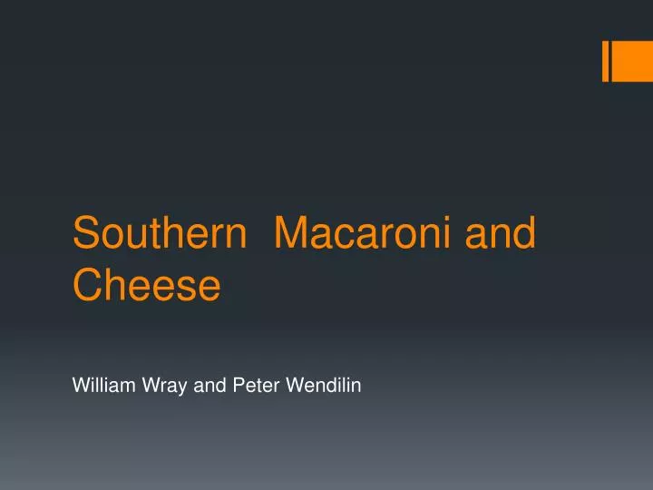 southern macaroni and cheese