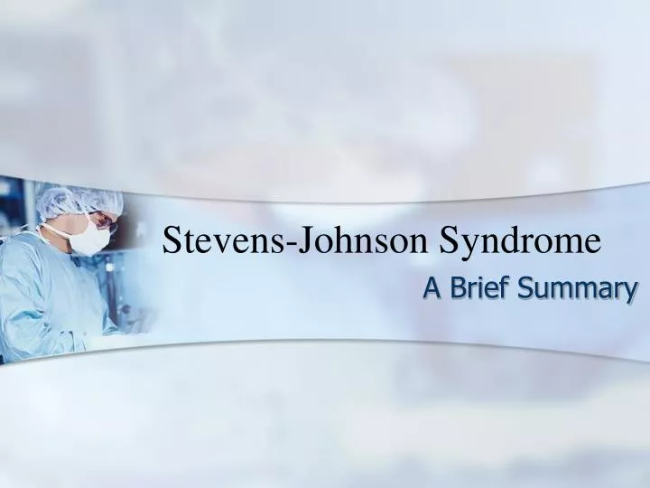 stevens johnson syndrome