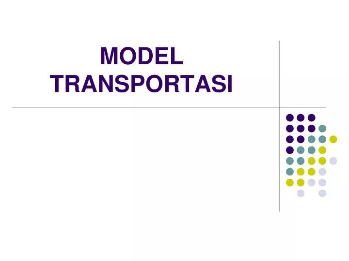 model transportasi