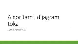 algoritam i dijagram toka