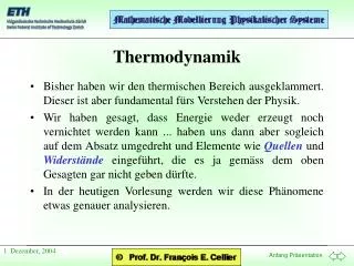 thermodynamik
