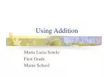 Using Addition - slide 1