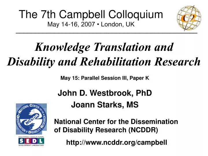 the 7th campbell colloquium may 14 16 2007 london uk