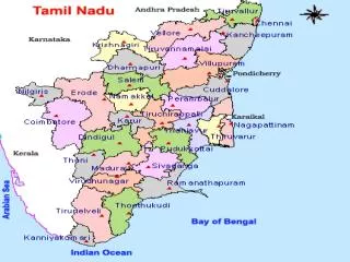 Boundary of Tamil Nadu