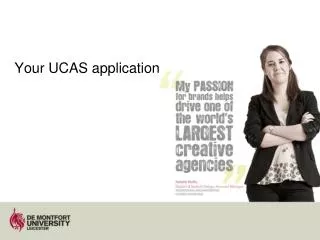 Your UCAS application