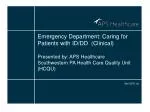 Enhancing Emergency Care for Patients with Intellectual and Developmental Disabilities** - slide 1