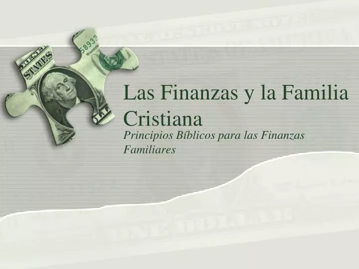 las finanzas y la familia cristiana