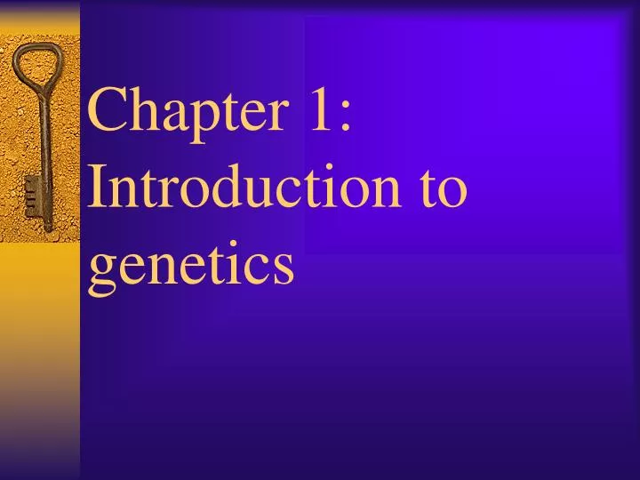 chapter 1 introduction to genetics