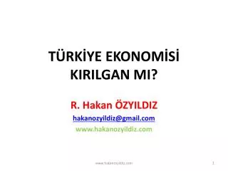 t rk ye ekonom s kirilgan mi