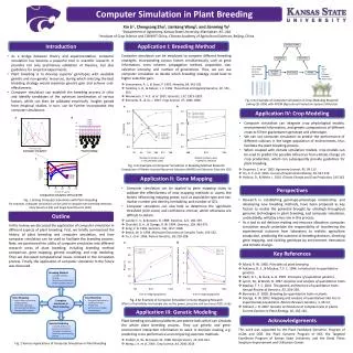 Computer Simulation in Plant Breeding