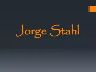 jorge stahl