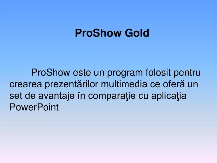 proshow gold