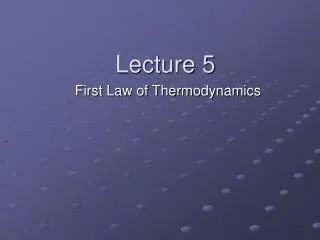 Lecture 5