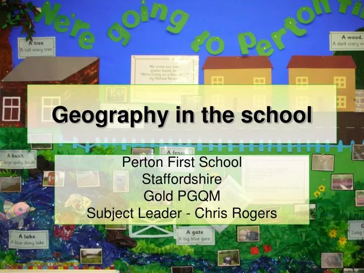 geography in the school