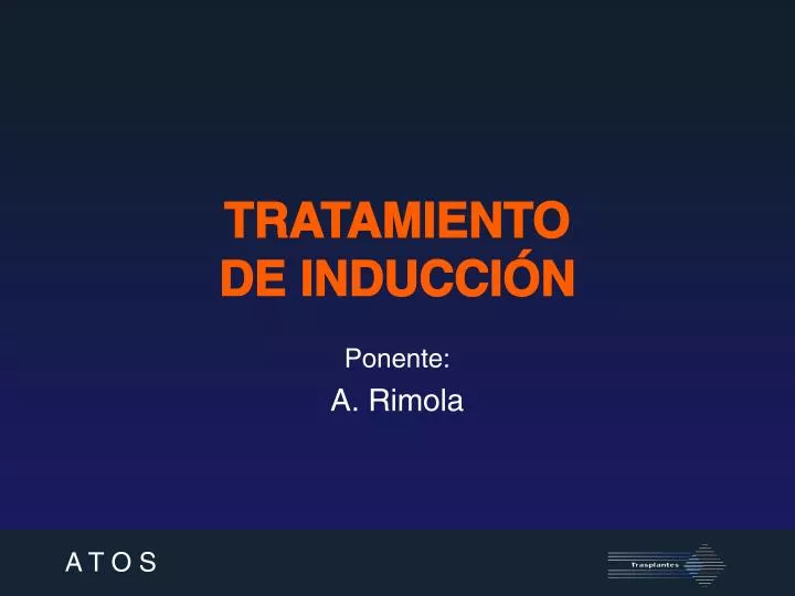 tratamiento de inducci n