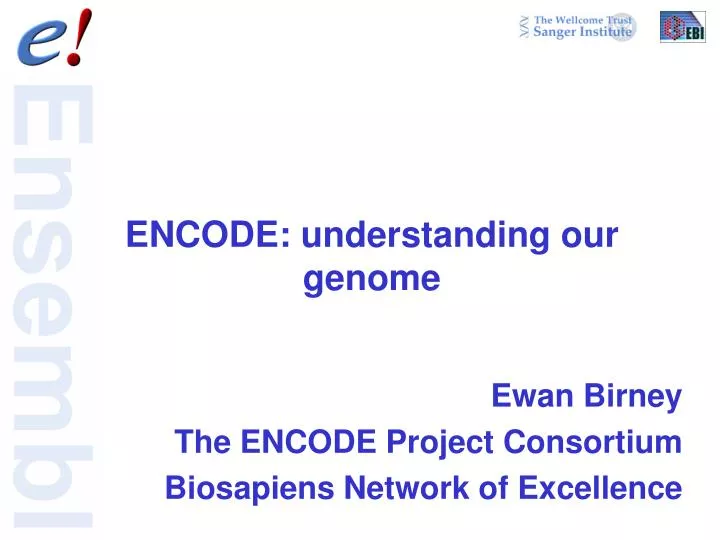 encode understanding our genome