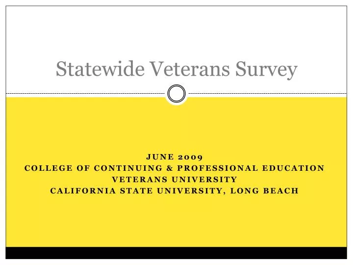 statewide veterans survey