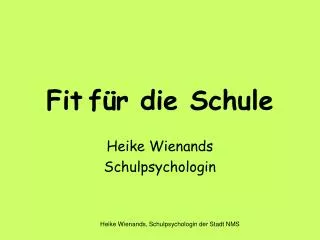 fit f r die schule
