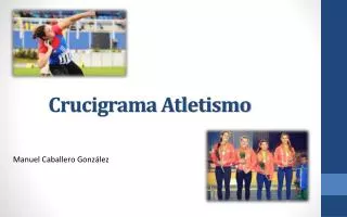 Crucigrama Atletismo