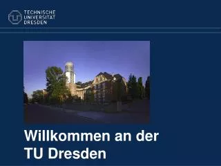 willkommen an der tu dresden